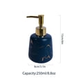thumbnail image 3 of Dowbom Marble Pattern Soap Dispenser With Pump, Ceramic Lotion Dispenser For Bathroom, Shampoo, 3 of 9
