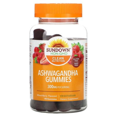 Ashwagandha Gummies, Mixed Berry , 150 mg, 90 Gummies, Sundown Naturals