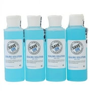 Pitney Bowes 601-9 Compatible E-Z Seal Sealing Solution - Four 4oz  Flip Top Bottles