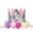 B, variant on Sparkling Half Birthday Crown Hair Clip - Sequin Hair Accessory for Kids' Celebrations