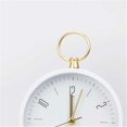 thumbnail image 3 of Reloj despertador analógico redondo blanco con pilas for dormitorio, sala de estar, sala de estudio, dormitorio escolar, relojes de escritorio for decoración de mesa, 3 of 7