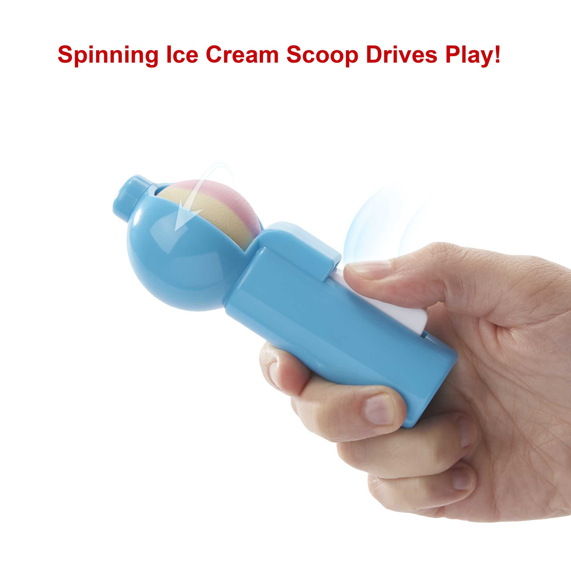 Fisher-Price Ice Cream Scoops of Fun Board Game for Kids with Ice Cream Scoop Spinner