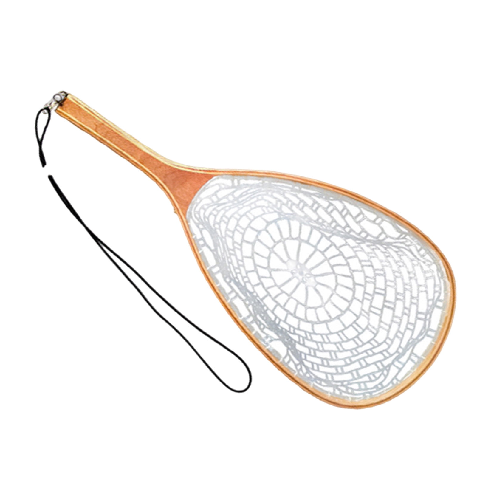 Light Weight Fish Net Frame Fly Fishing Landing Net with Soft Rubber Meshes for Catching and Release Easy to Use