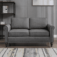thumbnail image 7 of BALUS Upholstered Loveseat Couch for Living Room, Modern Love seat Sofa Furniture with 5.9" Thicken Cushion for Apartment/Living Room/Bedroom/Office, Dark Grey, 7 of 7