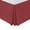 1752 Brick Red, variant on Mellanni Iconic Collection Ruffled Microfiber Bed Skirt 15" Drop, Twin, Brick Red