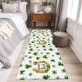 thumbnail image 5 of Saint Patrick's Day Area Rugs Collection 2'x6', Horseshoe Green Botanical Clovers Leaf Non Slip Indoor Rectangle Throw Runner Rug Floor Mat Carpet for Living Room Dining Table Bedroom Nursery, 5 of 9