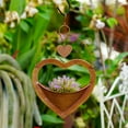 thumbnail image 5 of KCAHPAN Indoor Outdoor Iron Plant Hanger Heart Shape Design Hanging Flower Holder with Hook Perfect for Garden Window Display, 5 of 16