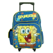 Large Rolling Backpack - Spongebob - Squarepants - Happy School Bag New 618735