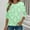 #060-Green, variant on Ounisa Women Long Sleeve Shirts Rib Knit Slim Fit Elegant Printed Tops Basic Tee 2025 Fall Outfits Casual T Shirt Clothes
