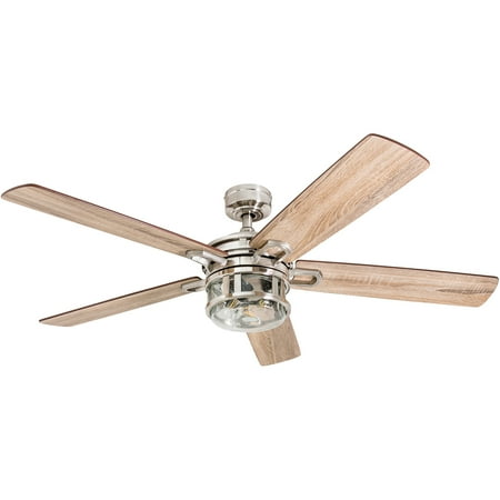 Honeywell Bontera 52 Craftsman Brushed Nickel Led Remote