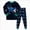 T355-Black, variant on Boys And Girls Suit Long Pants Regular Long Sleeved Round Neck 3D Printed Back-To-School Pajamas & Dailywear Set 1T 2T 3T 4T 5T 6T Set 4-5 Years