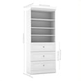 thumbnail image 4 of Bestar Versatile 36"W Engineered Wood Closet Organizer with Drawers in White, 4 of 4