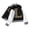 Black, variant on Lkhaha Kids Leopard Letter Print Varsity Jacket Trendy Animal Print Outerwear Girls Baseball Coat Black 9-10 Years