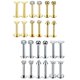thumbnail image 1 of 12 Pares de Piercings Labiales Tipo Labret de Acero Inoxidable con Circonitas, Superficie Lisa, Prácticos Y Adecuados para Hombres Y Mujeres. para Nar, 1 of 9