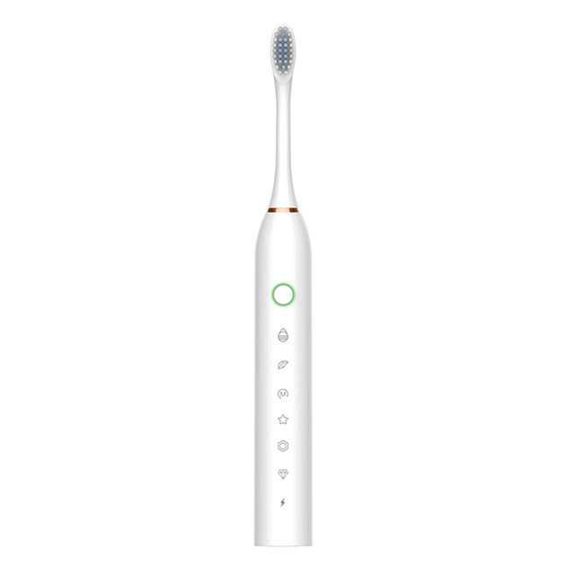 Cepillo de dientes de 6 velocidades, 3 colores, recargable para adultos, de cerdas suaves, cepillo de dientes para parejas, para estudiantes de ambos sexos
