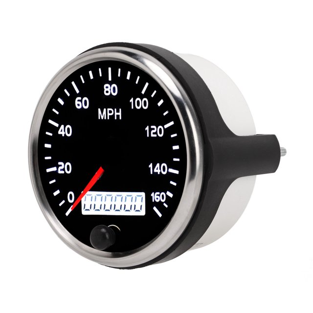 Speed Gauge, 0-160MPH Speedometer IP67 Waterproof LCD Display For Auto Truck Boat