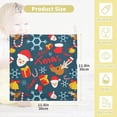 thumbnail image 2 of SKYSONIC Christmas Pattern Baby Muslin Washcloths Face Towel, 3 PCS Xmas Santa Burp Cloths Cotton Wipes Infant Wash Cloth for Newborn Boys Girls 12"x12", 2 of 7