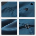 thumbnail image 5 of Cloudstyle Men's V-Neck Dress Suit Business Casual Waistcoat 5 Button Slim Fit Waistcoat, 5 of 5