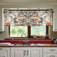 thumbnail image 3 of Yayeee Kitchen Curtains Tier Set of 2 Light Filtering 57"x24" Over Sink Window Panels, Mountain Pattern, 3 of 7