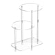 thumbnail image 5 of Mesa auxiliar de acrílico de 3 niveles para tomar café, minimalista, transparente y ahorradora de espacio. Redondo, 5 of 8