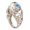 Silver A, variant on Silver Ring For Women Gorgeous Angel Wedding Band Engagement Rings Jewelry Accessory, 5.7 cm, Silver A