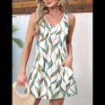 thumbnail image 4 of Vestidos de Verano para Mujer, Vestido Informal con Bolsillo, para Playa, para Cubrirse, Traje de Baño. Color 1 S, 4 of 8