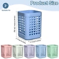 thumbnail image 5 of Clearance Under $0.84! 1PC Heart Cutout Desk Organizer, Multi-Compartment Pencil Cup Holder with Decorative Design, Plastic, for Stationery, Purple, One Size, 5 of 5