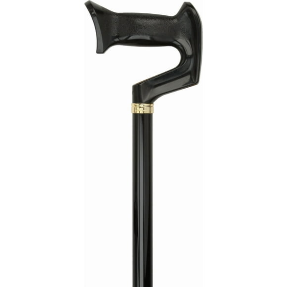 Royal RC Canes Adjustable Orthopedic Comfort Handle Walking Cane for Men and Women, Black Walking Stick with Durable Aluminum Shaft, Adjustable Height 29"- 38"