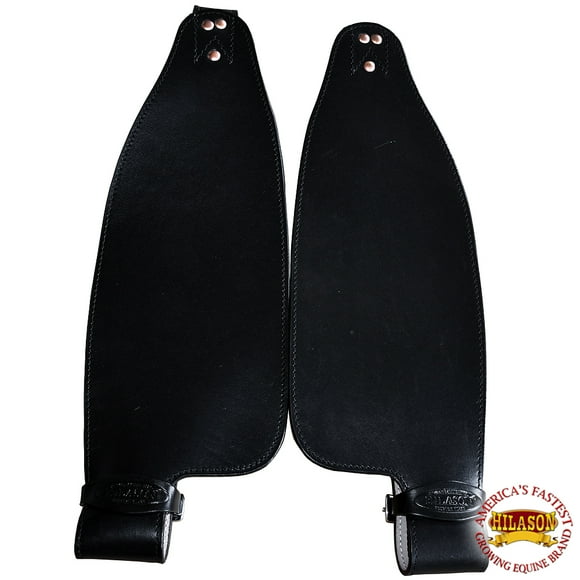 Hilason Leather Saddle Replacement Fender Pair With Hobble Straps Adult