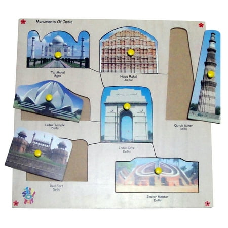 

Skillofun King Size Identification Tray - Monuments Of India Blue