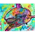 thumbnail image 2 of Dean Russo Collection 18x15 Gold Ornate Wood Framed with Double Matting Museum Art Print Titled - Shark 2, 2 of 4