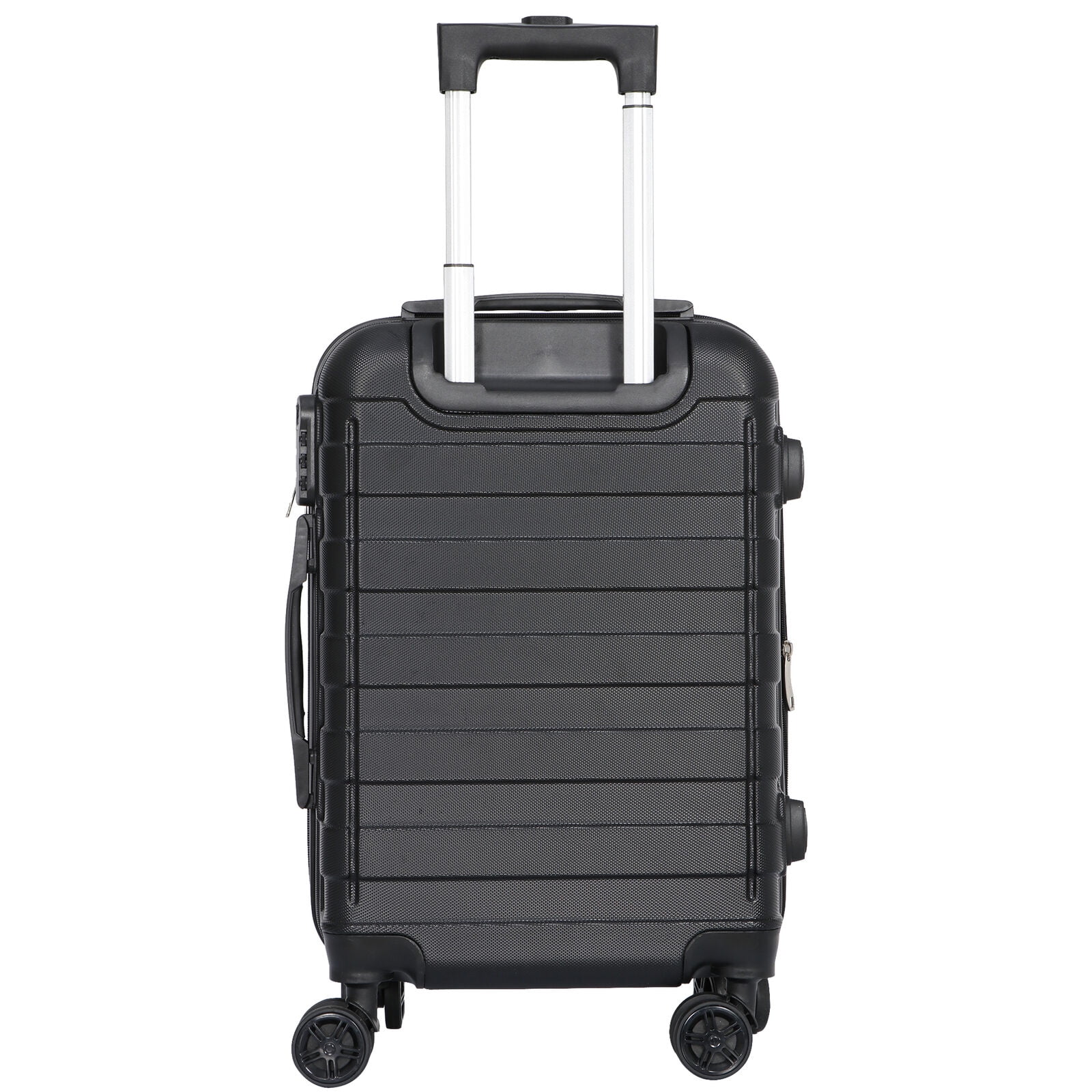 ZENSTYLE 21" Height Hardside Expandable Suitcase Luggage with Spinner Wheels Black