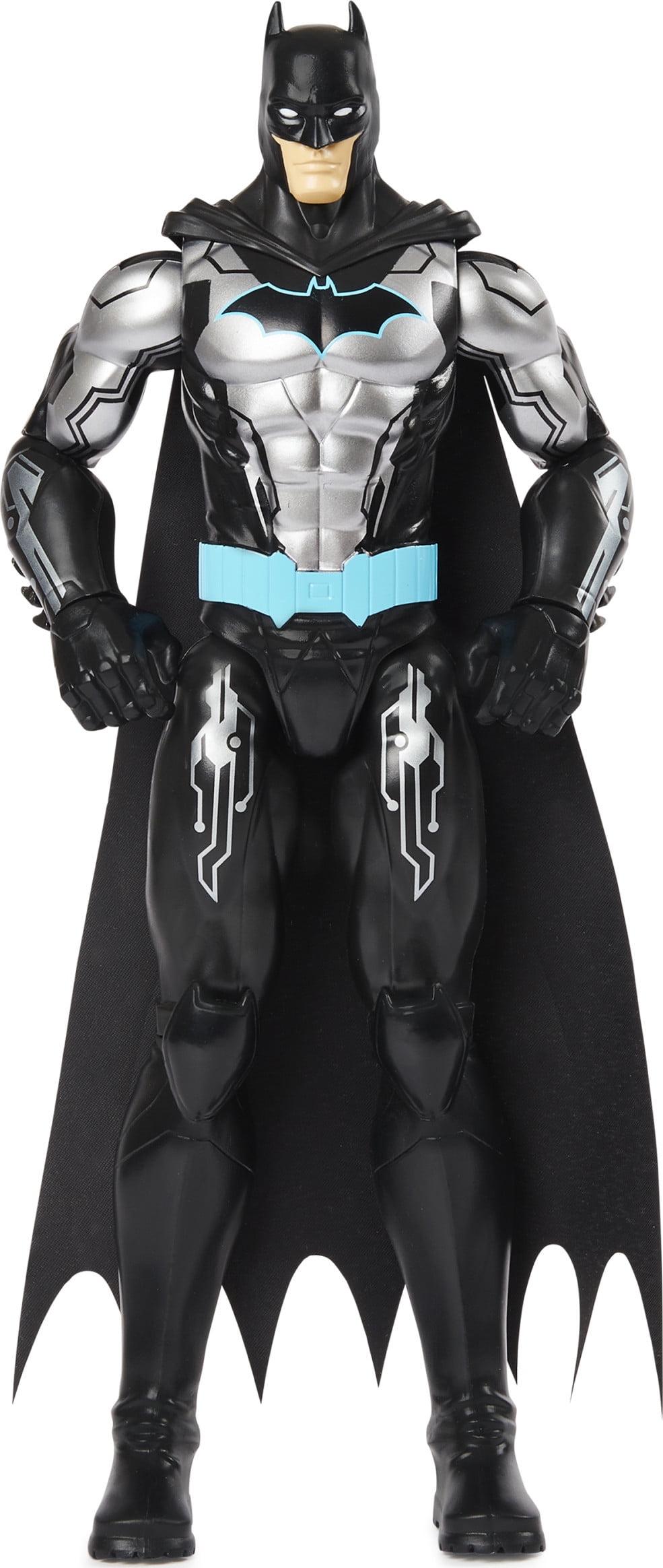 Batman 12inch BatTech Action Figure (Black/Blue Suit), for Kids Aged 3 and up