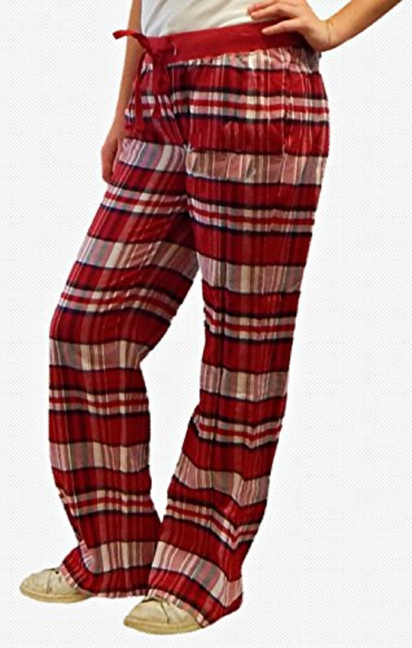 red flannel pajama pants womens