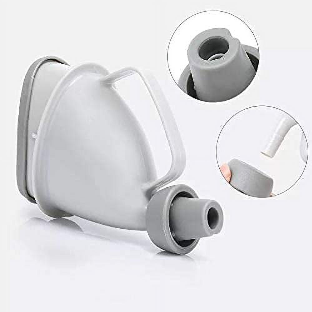 3pc Silicone Travel Urinal Set - Male/Female Emergency Camping Toilet Pee Stand, Orange/Purple/Rose Red