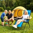 thumbnail image 7 of WASUHE Zero Gravity Recliner Chair Set of 2, Foldable Outdoor Lounge Chair with Cup Holder, Adjustable Patio Chair for Beach, Pool, Patio, Sky Blue, 7 of 7