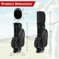thumbnail image 2 of Yardi Yard Golf Stand Cart Bag with 6-Way Divider Carry Pockets-Black, Lightweight Golf Stand Bag for Men & Women,Multiple Pockets, Lightweight & Durable, 2 of 8
