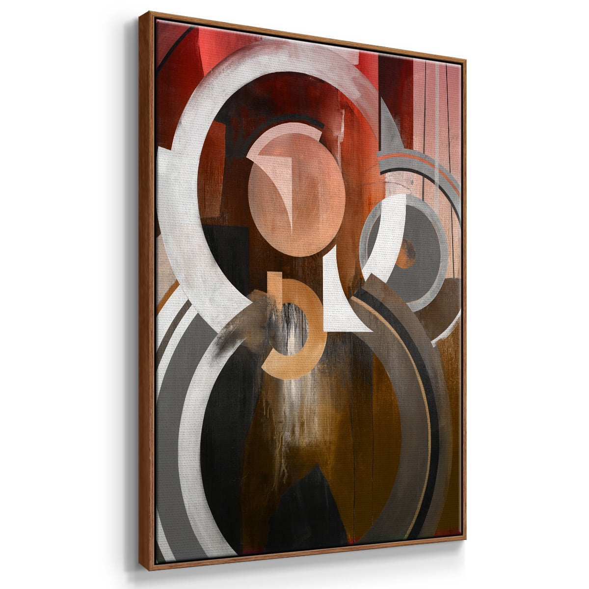 Focal Framed Premium Gallery Wrapped Canvas - Ready to Hang - 25 x 37 - Walnut Floating Frame