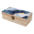 thumbnail image 6 of 7.9×2.3 In Wooden Boxes Durable Easy To Use Dustproof Prevent Slippery Delicate And Cabinet Blue White Gold Marble, 6 of 8