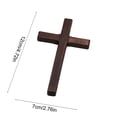 thumbnail image 3 of Easter Wooden Cross, Yrmaups Wooden Easter Cross Ornament, Handcrafted Church Supplies for Tabletop Decoration, Natural Solid Wood Craft for Home Office Study, Festival Gift with Symbolic Meaning, 3 of 6