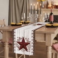 thumbnail image 2 of Table Runners 108 Inches Long Dress Scarves, Texas Star Vintage Farmhouse Coffee/Dining/Kitchen Table Runner for Living Room, Red Berry Retro Art White Wooden 13x108 Inch, 2 of 9