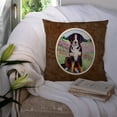 thumbnail image 3 of Carolines Treasures 7011PW1414 Bernese Mountain Dog Fabric Decorative Pillow  14Hx14W multicolor, 3 of 4