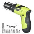 thumbnail image 1 of Amdohai 12-Piece 3. Rechargeable Cordless Screwdriver Kit 1/4 Inch Drive 6N.m Power Screwdriver Set with Extension Screwdriver Bits Sockets LED Light Two-position Handle, 1 of 7