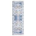 thumbnail image 7 of Yesfashion Carpets Area Rugs Washable 2'*8' Hallway Runner Rug Vintage Persian Rug Indoor Floral Pattern Distressed Carpet Bedsides Thin Rug Chenille Mat for Kitchen,Blue Blue tint 2*8ft, 7 of 7
