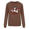 thumbnail image 4 of HOMBOM Womens Pullover Sweatshirt Crew Neck Graphic Cute Christmas Solf Tops for Women Long Sleeve, 4 of 4