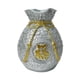 thumbnail image 4 of Jarrón de flores novedoso, adorno de escritorio con forma de bolsa de dinero, elegante maceta, decoración del hogar para el escritorio, inauguración Plata, 4 of 9
