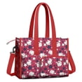 thumbnail image 2 of Teacher Tote Bag,Red Baseballs and Stars Pattern Teacher Utility Tote Bag,Large Work Tote Bags for Women with Multiple Pockets,Top Zipper Closure,13.8x10.6x6.7 Inch, 2 of 5