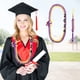 thumbnail image 1 of Xihbxyly Collar de Cinta de Graduación, Collar Trenzado Multicolor, Juego de Pulseras Ajustables, Cinta de Satén Hecha a Mano, Accesorios para Ceremonia de Graduación, Momento Fotográfico, Collar de, 1 of 7