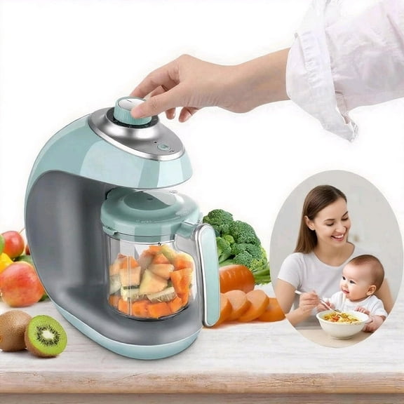 Gasky Baby Food Maker Blender and Steamer, Multi Food Processor for Nutritious, Green