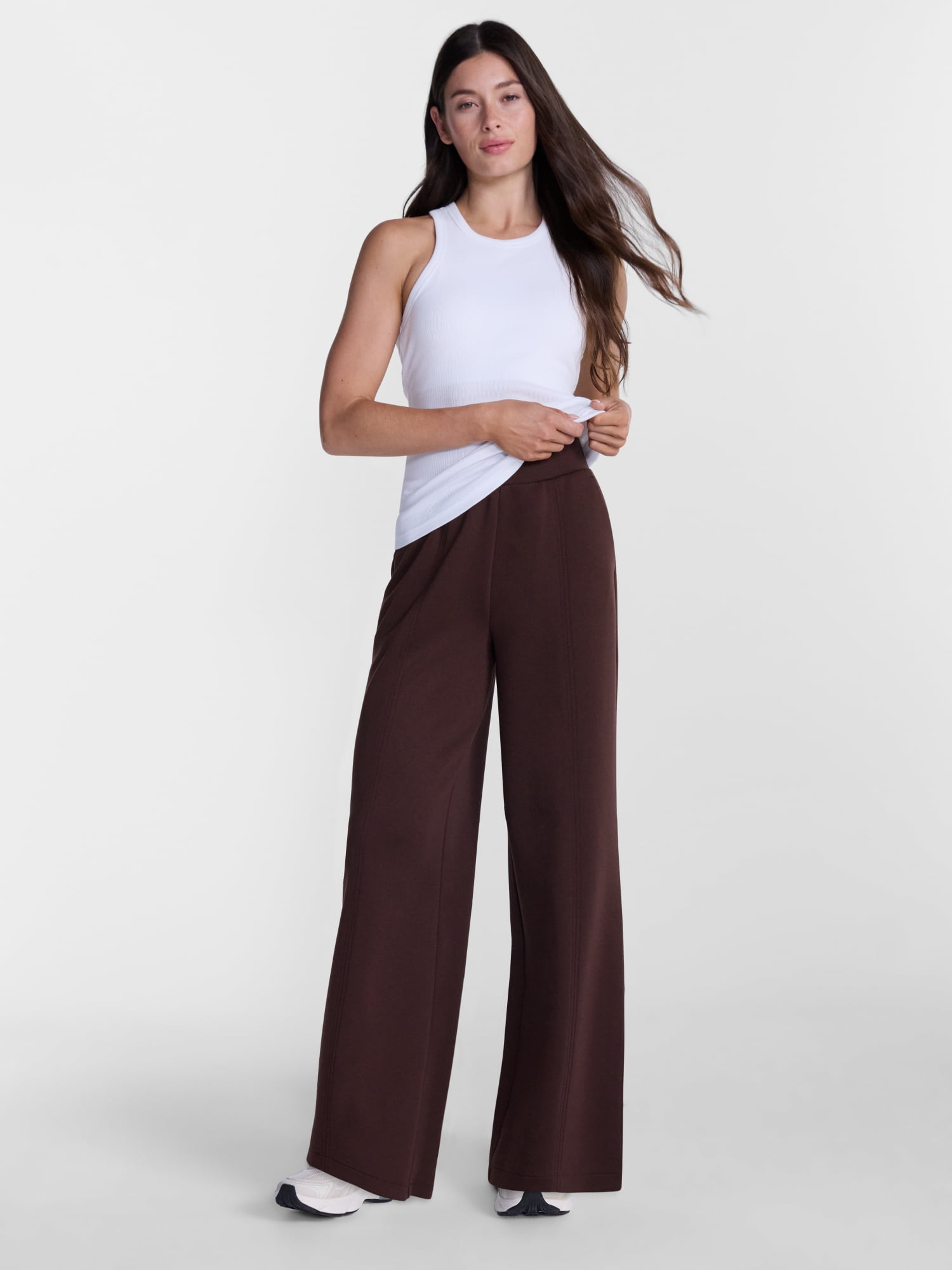 Avia Women's ScubaKnit Wide Leg Pants, Sizes XS-XXXL